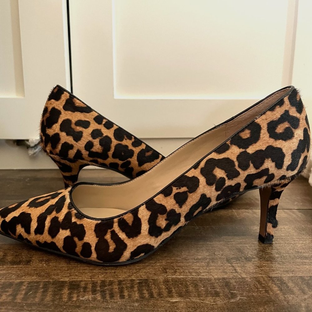Franco Sarto Cheetah-print pumps size 8.5 Women's